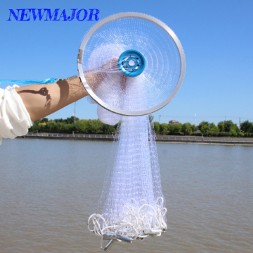 Net de moulage en aluminium pliable pour la pêche en rivière