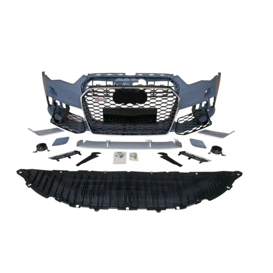Auto Front Bumper with Grille for Audi A6L/S6 Modified RS6 Style Grid Grille Body Kits 2016-2018