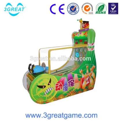 Canton fair coin operated bowling redemption equipment