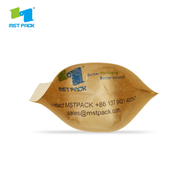 Kraft Paper Compostable Biodegradable Sacos com janela