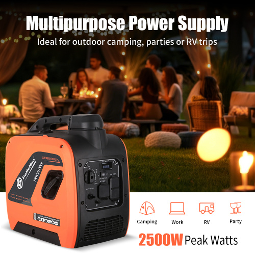 Funcionamiento silencioso del generador inversor de gasolina de 2300 W