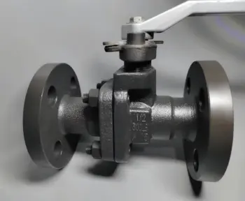 Industrial A105 two-piece forged flange ball valve