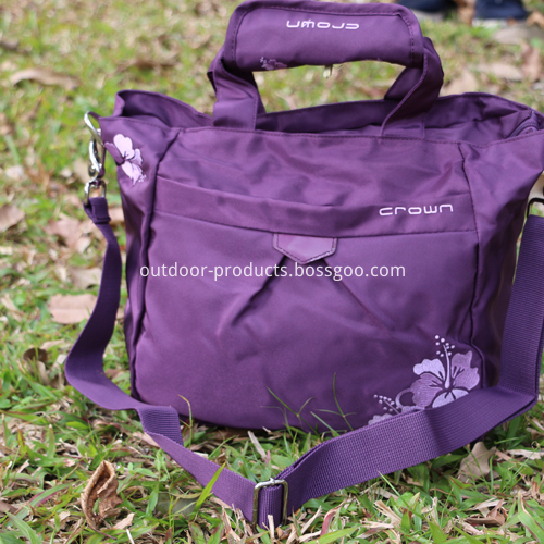 Waterproof Purple Nylon Handbag