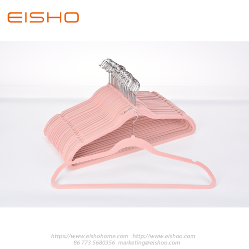 EISHO Home Premium Pink Velvet Hangers For Clothes