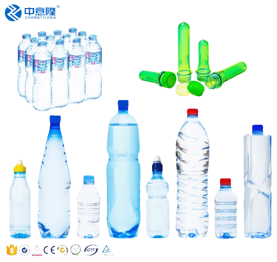 Custom Transparent PET Bottles & Preforms for Water Filling Lines (24mm-32mm)