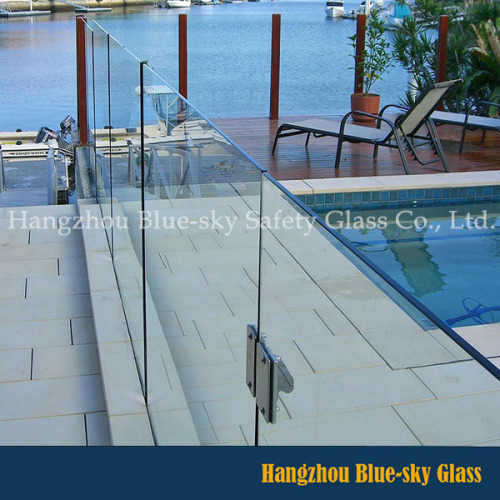 10mm 12mm Tempered Glass for Guardrail /Swimming Pool Glass/Railing/Fence/Barrier /Parapet Glass Toughened