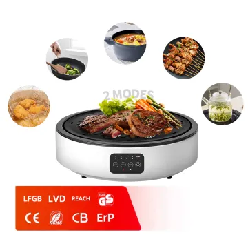 Household dual-mode electric ceramic stove for BBQ and cooking