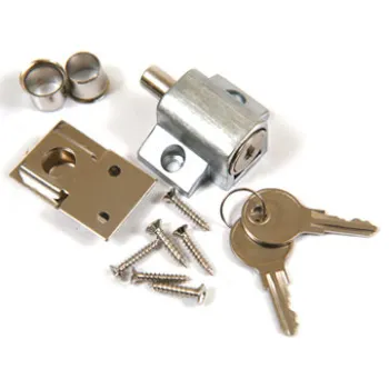 Patio Push Lock, Made of Zinc Alloy, Available in Various Colors