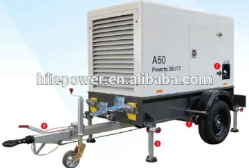 Movable Diesel Engine 50kw mobile generator set direct buy from china