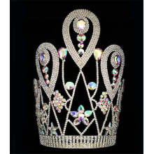 12 Inch AB Stone Crown For New Year