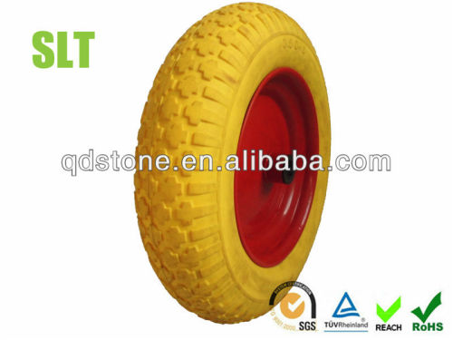 14 inch 3.50-8 pu foamed wheel barrow tire