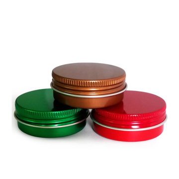OEM Custom Colors 1oz (30ml) Cosmetic Aluminum Jar Metal Cosmetic Jar