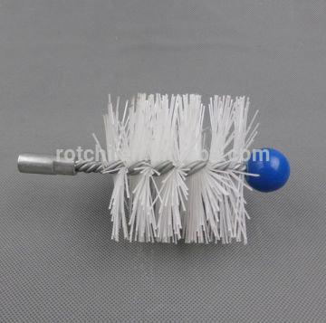 White nylon Chimney brush , chimney cleaning brush ,circular chimney brush