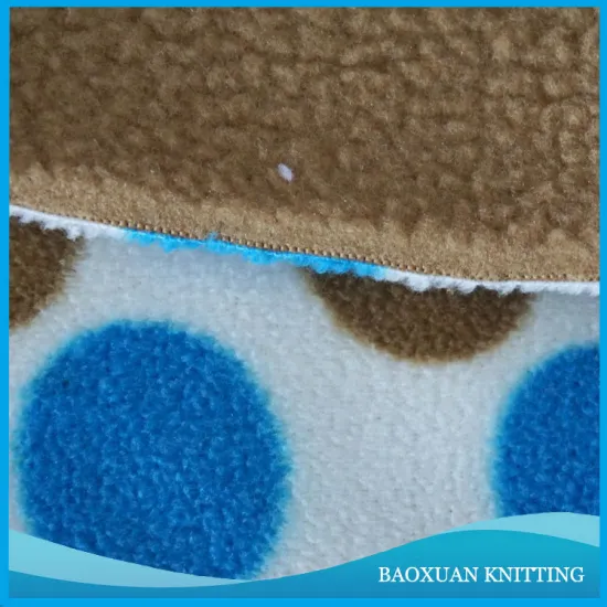 Polyester spandex printed fabric polar fleece bonded fabric