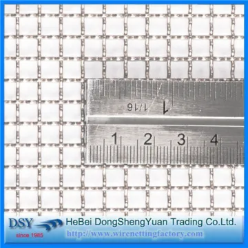 Square Decorative Stainless Steel Woven Crimped Wire Mesh