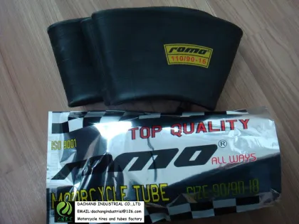 Motorcycle tire with tube ROMO pouplar pattern