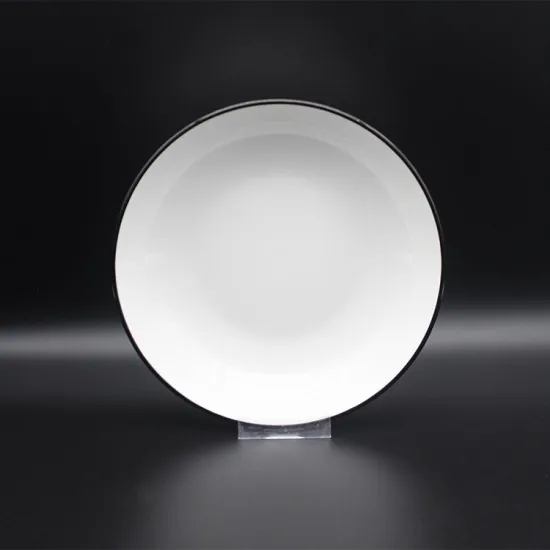 Factory Stocked 8.25'' White Ceramic Dinner Plate
