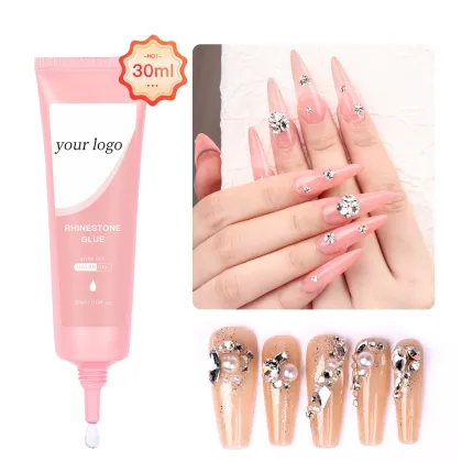 High Quality Super Adhesive Rhinestones Nail Glue Gel