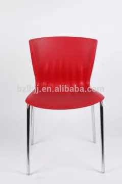 home furniture K/D stacking colorful plastic dining chairs