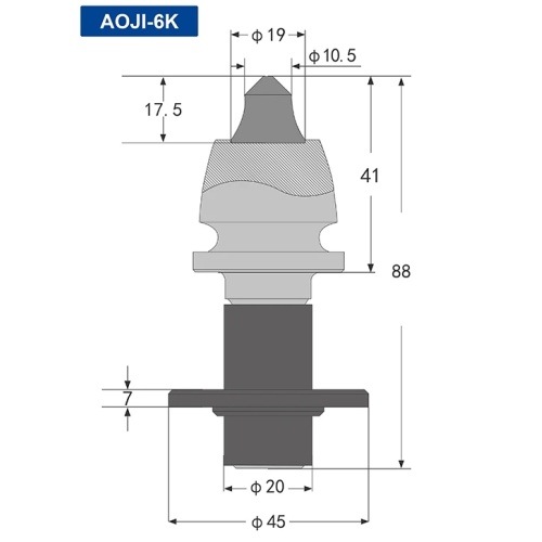 Carbide Road Milling Cutter Bits Milling and planing bit for asphalt milling machine Manufactory