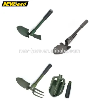 Mini size outdoor camping multifuntion Folding Shovel with rake