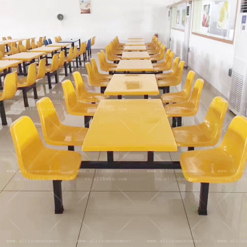 FRP Dining Table Set for 6: Ideal for School Cafeterias and Restaurants