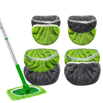 SEQ Reusable Microfiber Mop Pads for Swiffer Sweeper Mop Head Replacement