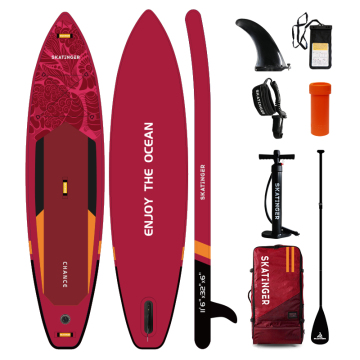 SKATINGER Double Layer Inflatable SUP Surfboard for Stand-Up Paddle