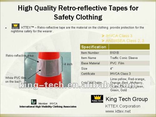 Traffic Cone Sleeve Accessaries High Gloss Tape 8101B