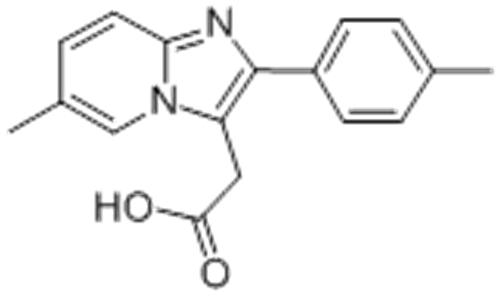 Name: 6-Methyl-2-(4-methylphenyl)imidazol[1,2-a]-pyridine-3-acetic acid CAS 189005-44-5