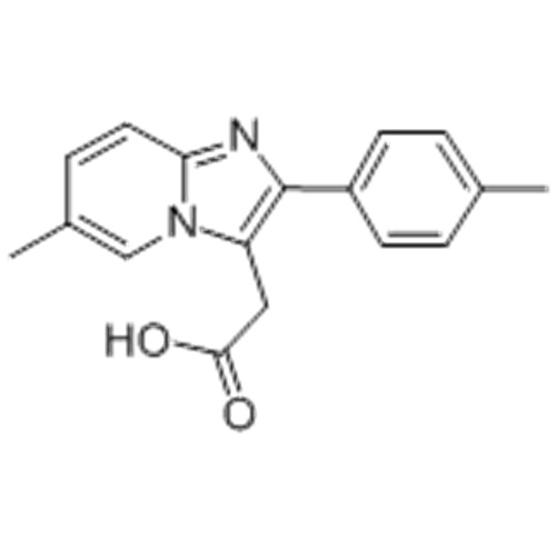 नाम: 6-मिथाइल 2- (4-मिथाइलफेनिल) इमिडाज़ोल [1,2-a] -पायरिडीन-3-एसिटिक एसिड CAS 189005-44-5