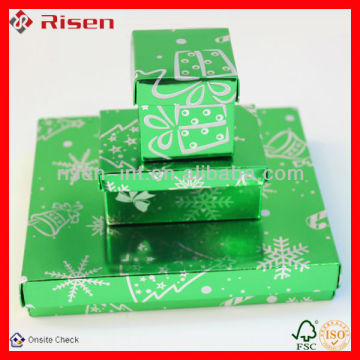 neast green color christmas paper box in stock