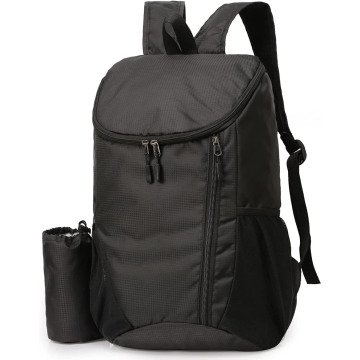 Proof Water Hightweight Packable Daypack สำหรับการเดินทางและการตั้งแคมป์ - ดำ