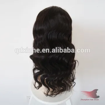 Virgin Human Hair Body Wave Black Color Human Hair U Part Wig