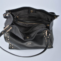 Black Shoulder Bag Large size tote Bag