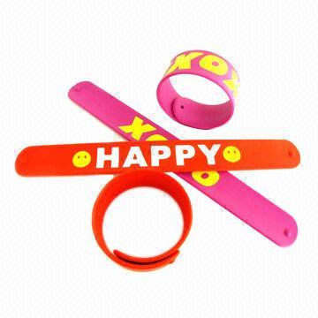 Silicone Snap Band, Eco-friendly and Nontoxic