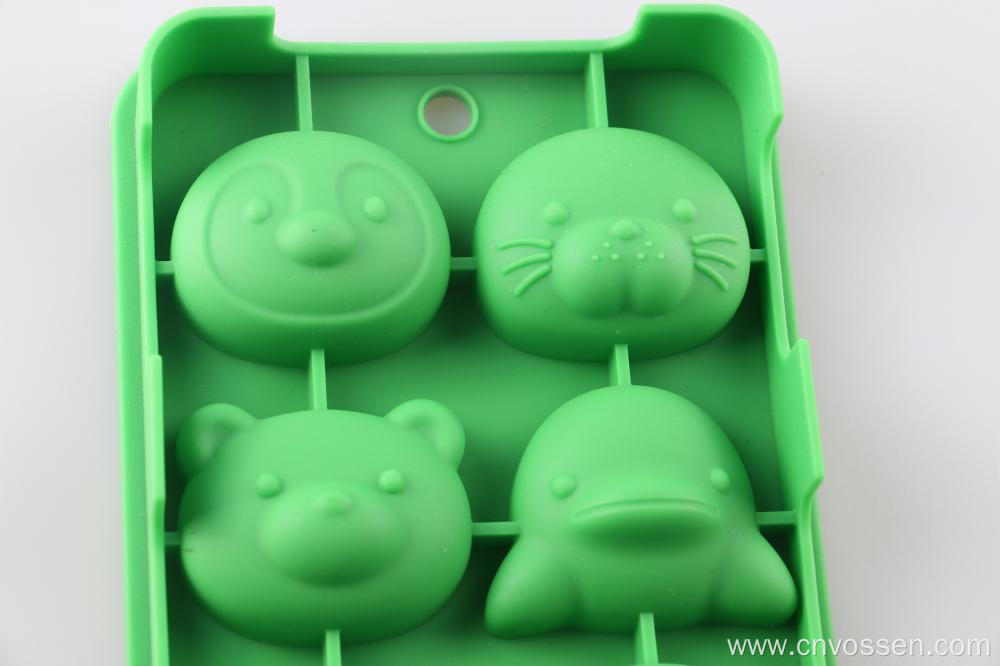 Cute animal toe funny silicone cake mold