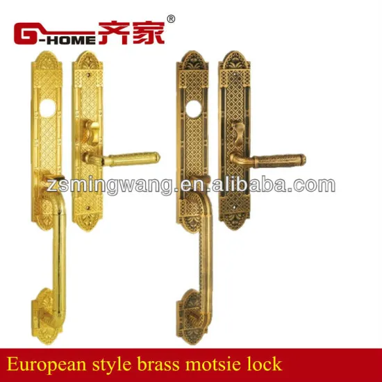 brass door handle lock