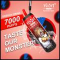 Philippines R&amp;M Monster 7000 Puffs Vape jetable