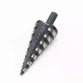 Factory high quality 3PCS Black and white 4241 Step Drill Bit Set Straight Flute step drill bit in Rose Case for metal