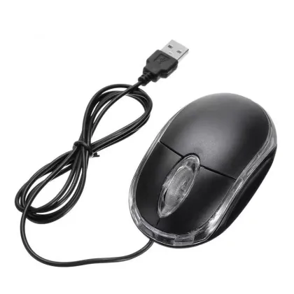 Wholesale Low Price Computer Mouse: Transparent Mini Photoelectric USB Wired Mouse