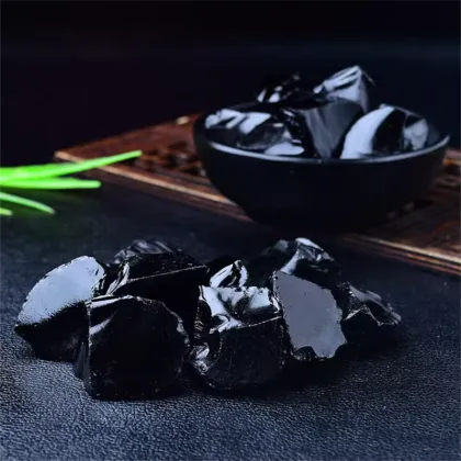 Original Black Obsidian Natural Crystal Gemstone Rough Mineral Stone