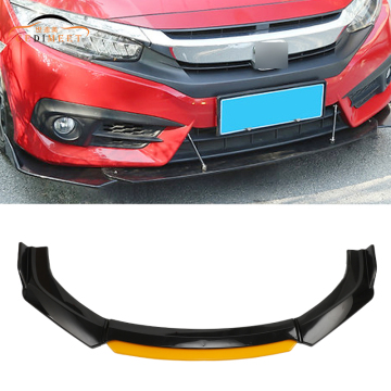 PP Material Gloss Black Universal Front Bumper Lip Body Kit - High Quality Factory Direct Sale