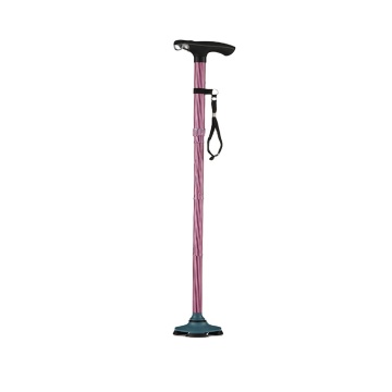 Aluminum Foldable Magic Flashing Cane with Stable Base for Elderly Health Care