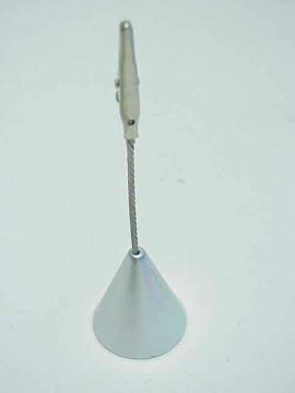 Aluminum Conical Safe Memo Note Holder for Desktop