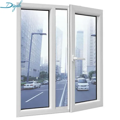 Soundproof Aluminium Casement Window Triple Glass Glazed Profile Swing Windows