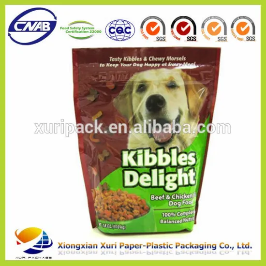 Customized!high quality dog snack packaging bags
