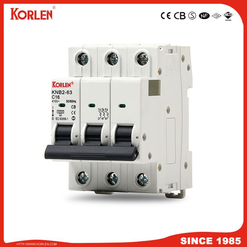 10KA high breaking capacity mini circuit breaker 3p