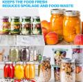 Vakum Sızdırmazlık Mühürleri için Foodsaver Jar Sızdırmazlığı Normal ve Geniş Ağız Mason Kavanozları Beyaz İçin Aksesuar Hortumu ile Gıda Depolama