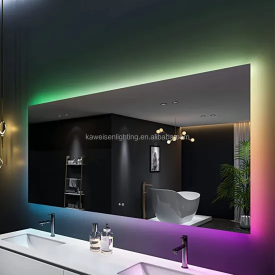 Best Selling 72\"x36\" LED Illuminated Bathroom Mirror with RGB and Front Light, Touch Dimmer Switch